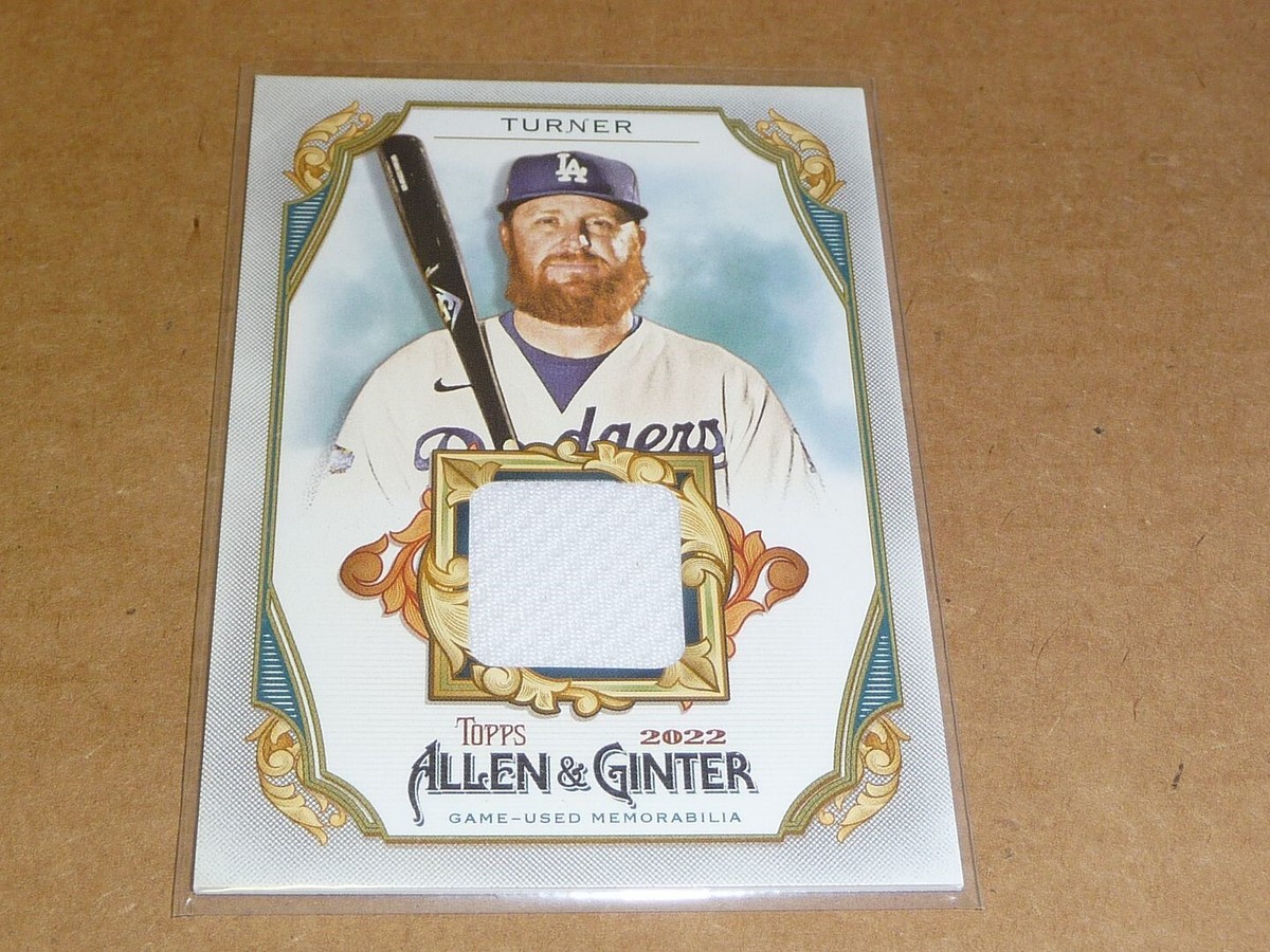 2022 Topps Allen Ginter JUSTIN TURNER GAME USED JERSEY DODGERS 