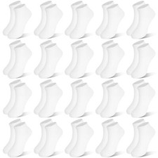 Kids Socks 20 Pairs Low Cut Ankle Socks Short Athletic Socks for Boys Girls T...