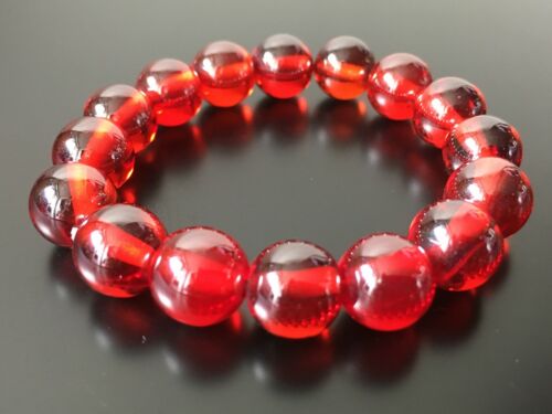 Magic Holy Blessed Nature Red Naga Eye 12mm Bracelet Top Lucky Charm Life Amulet - Picture 1 of 6
