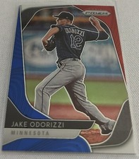 2020 Prizm Baseball Jake Odorizzi Minnesota Twins Red White Blue Prizm #49
