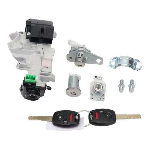 Ignition Switch Door Lock Cylinder Immobilizer 3B Keys For Honda Civic