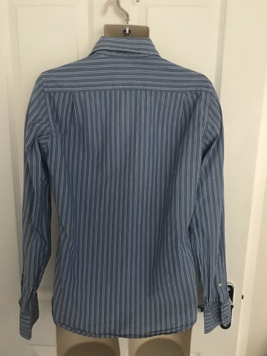 Hollister California Blue stripe mens shirt Size Small - Picture 5 of 11