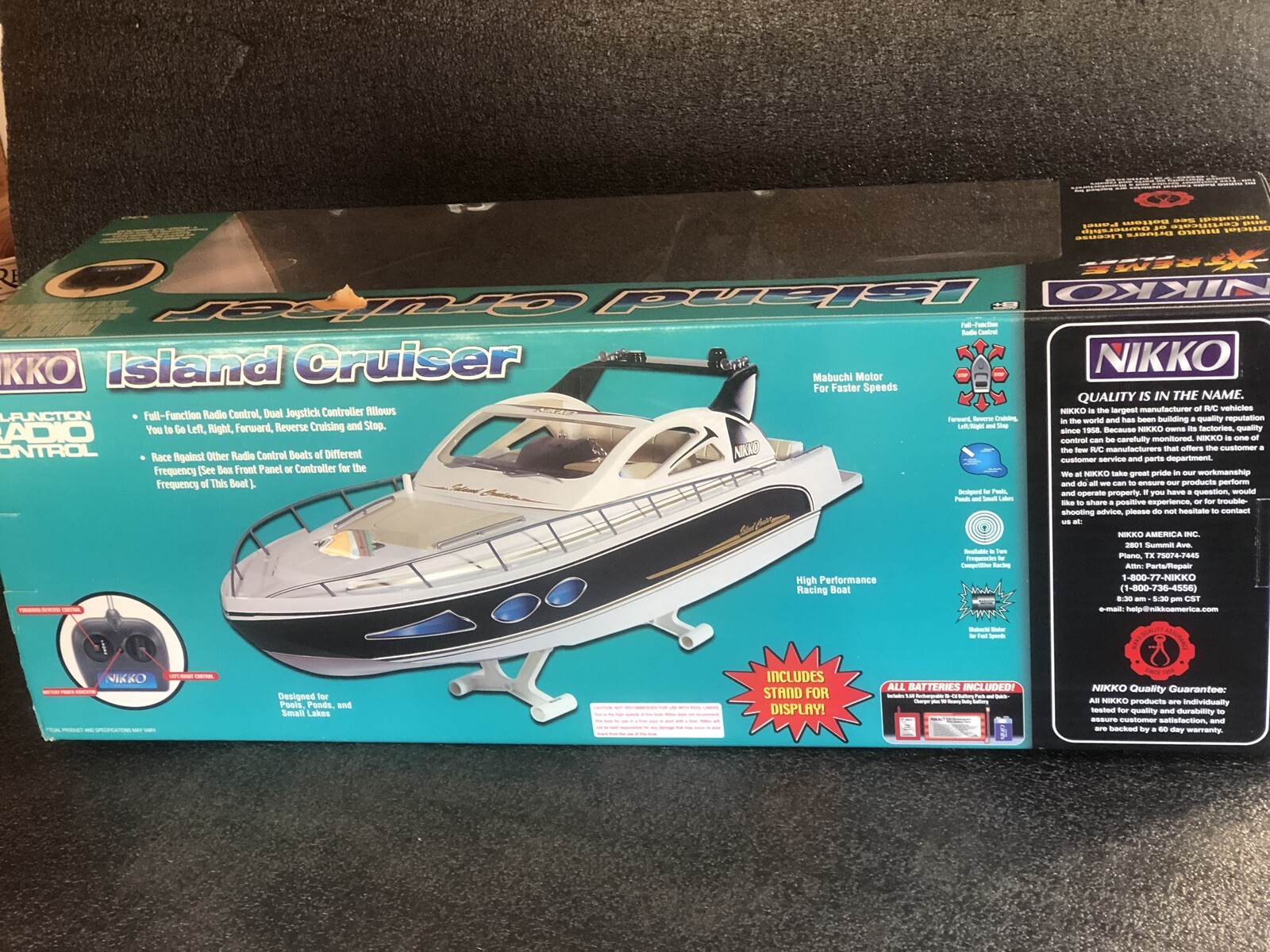 nikko island cruiser rc boat