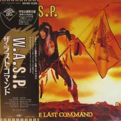 W.A.S.P. The Last Command OBI + INSERT JAPAN NEAR MINT Capitol Vinyl LP
