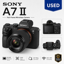 Sony A7 II 24.3MP Full Frame Mirrorless Digital Camera Body Only 5-Axis IBIS