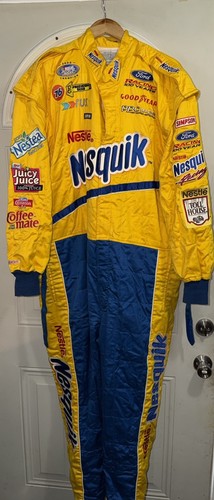 Combinaison de pompier vintage Nesquik NASCAR Racing uniforme Simpson - Photo 1/7