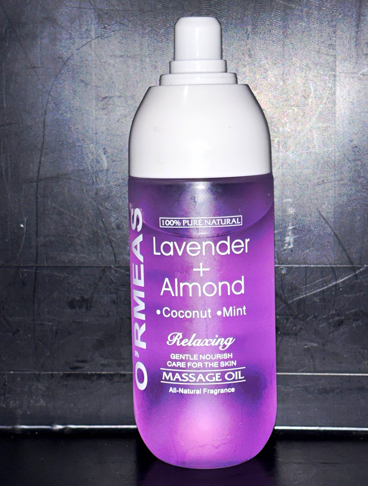 O'RMEAS Relaxing Lavender + Almond Massage Oil All-Natural Fragrance 150ml
