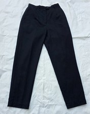 VTG Pendleton Women's 8 Black 100 Virgin Wool Dress Pants Trousers High Waist