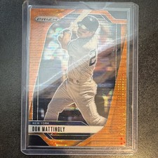 Panini 2025 Prizm Don Mattingly Orange Pulsar Prizm #111 Serial Baseball Card