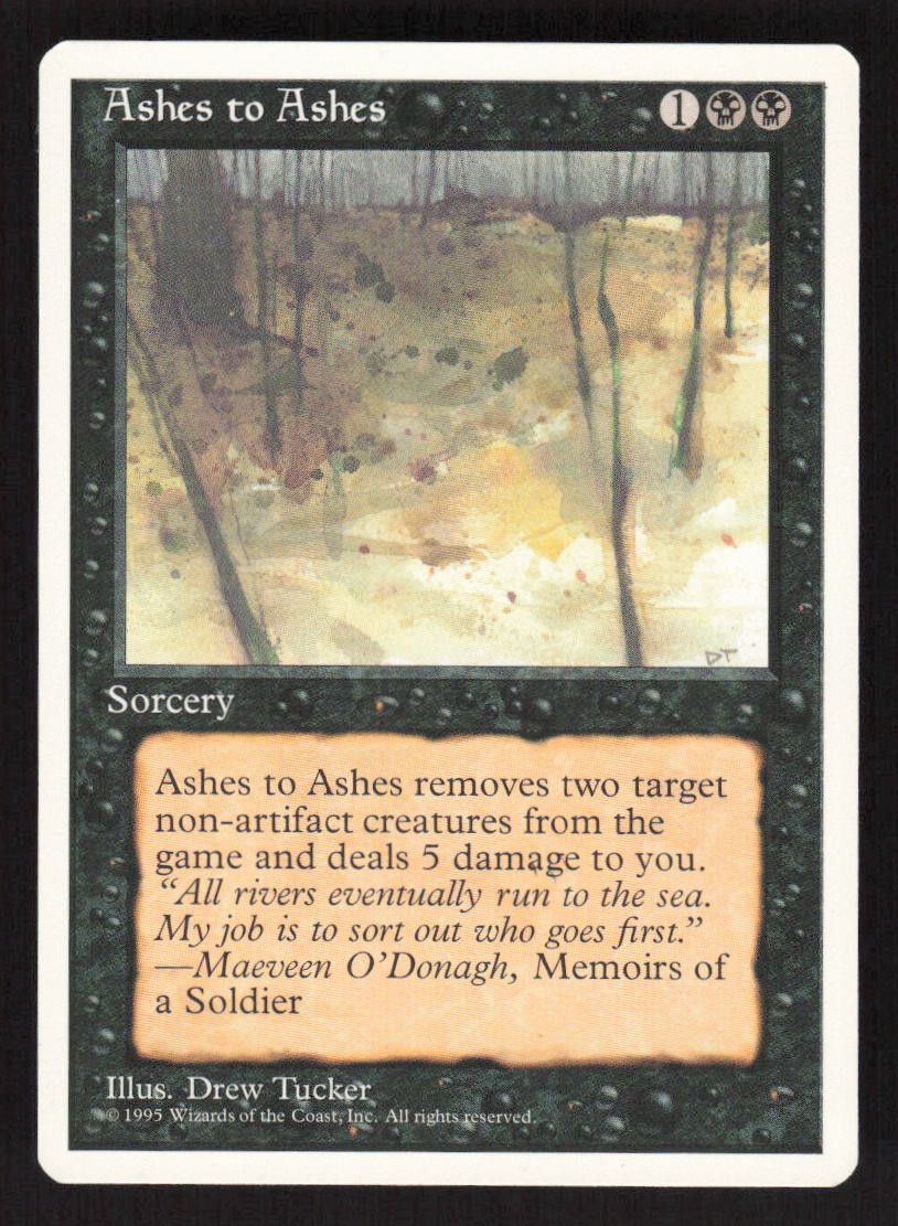 1995 Ashes to Ashes Fourth Edition MTG