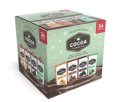 #ad Cocoa Classics Hot Chocolate Variety Pack 34 Packets 4 Flavors $24.99