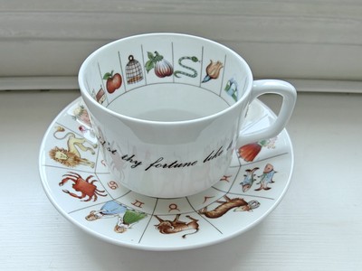 Royal Kendal Fine Bone China Wahrsager Teetasse & Untertasse 1985