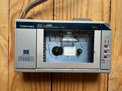 Toshiba KT-R2 Stereo Cassette Recorder Silver Case Metal Tape