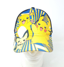 POKEMON Pikachu Riachu Yellow and Gray Ball Cap - Youth Adjustable