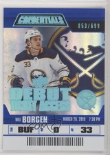 2019 Credentials Debut Ticket Access 53/699 Will Borgen Tier 2 William #122 vm9