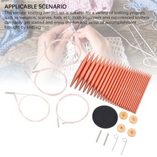 Circular Knitting Needles Set Interchangeable Handicraft Aluminum Oxide Crochet
