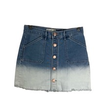 Abercrombie Kids Stylish Blue Gradient Denim Skirt Size 13/14