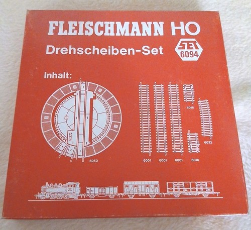 Fleischmann® 6094 Drehscheiben-Set Eisenbahn schöner unbespielter Zustand HO OVP | Zustand: Gebraucht