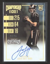 2016 Panini Contenders Football Championship Ticket Jared Goff #301 RC 23/25