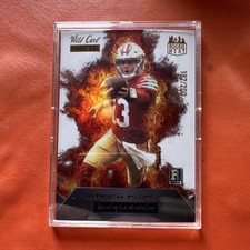 Wild Card MATTE Brock Purdy 49ers Rookie Heat RH-BP 182/200 Rookie Insert. rookie card picture