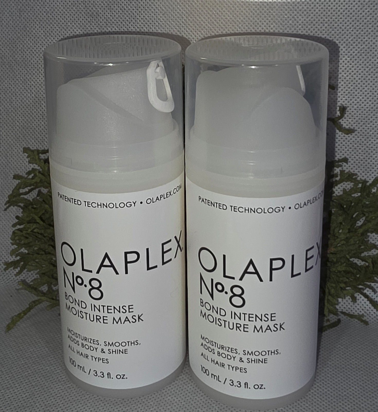 2 Pack OLAPLEX No. 8 Bond Intense Moisture Mask ~ 3.3 fl. oz./100 ml each NEW