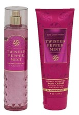 Bath Body Works Twisted Peppermint Fragrance Mist Ultimate Hydration Body Cream