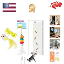 Interactive Cat Toys for Indoor Cats,Automatic Cat Hanging Toys for Bored Ind...