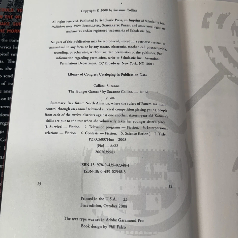 Hunger Games 3 Book Set Suzanne Collins First Editions Hard Cover W/ Dust Jacket - Image 3 of 4