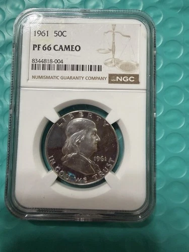 1961 Franklin Half Dollar 50c NGC PF66  Cameo