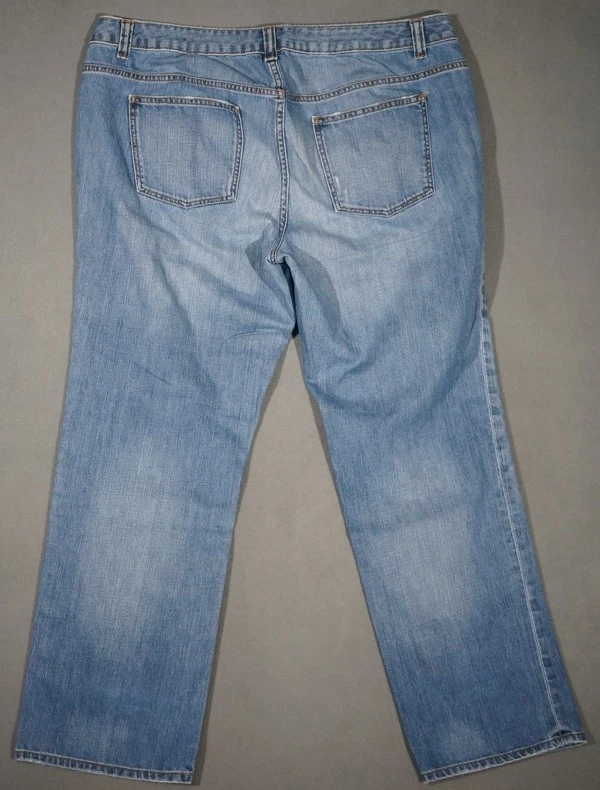 WL13451 FANTASTIC *****TALBOTS***** STRAIGHT LEG WOMENS BLUE JEANS sz16 REGULAR - Image 3 of 4
