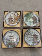 Noritake Four Seasons Collector Plates 1978 Akio Kato - Limited Edition Full Set