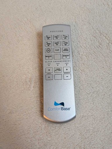ComfortBase Bed Remote Control Positions Memory Sleep Enhancement Anti Snore
