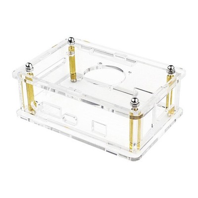 Für Orange Pi 4 LTS Acryl Transparent Kasten Schutzhülle Lüfter  Kühler Zubehör