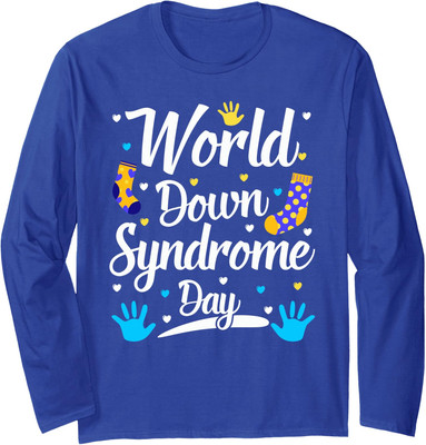 World Down Syndrome Day 2024 Awareness Present Gift Long Sleeve Tshirt