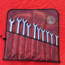 Mac Tools Sml10k Metric Combination Wrench 10 Piece Set 10mm - 19mm Vintage