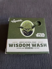 Dr. Squatch Star Wars Yoda Soap Bar 5oz ZERO GRIT - Lotus Leaf - BRAND NEW! 