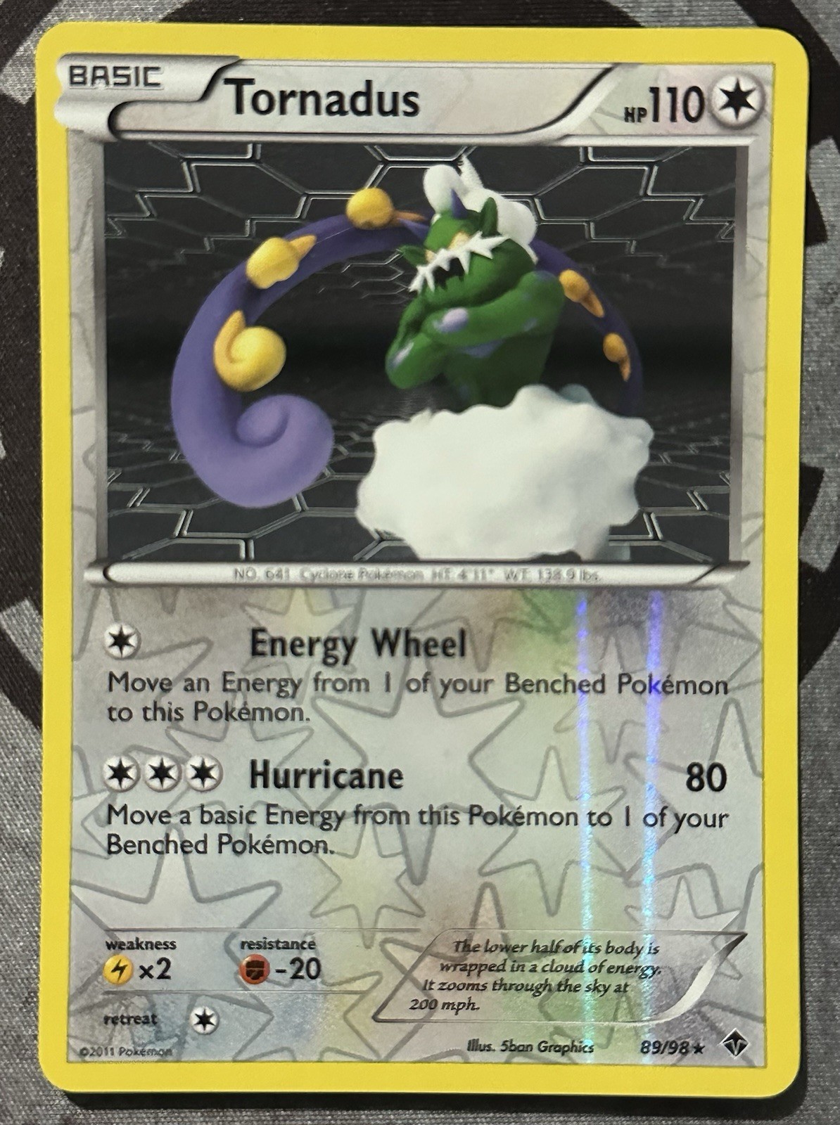 Pokémon TCG - TORNADUS - Emerging Powers 89/98 Reverse Holo Rare - LP