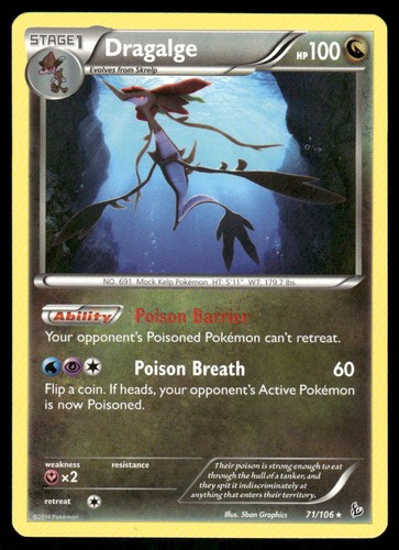 Dragalge 71/106 - Flashfire - Rare NM