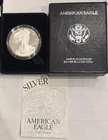 1998 P American Eagle One Ounce Proof Silver Bullion Coin Box & COA