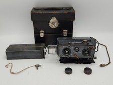 Verascope S.G.D.G. RF Paris 45X107mm Stereo Camera Saphir Boyer 55mm Lenses Case