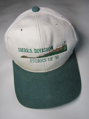 Vtg. Sierra Division Storms 95 Hat Cap Strap Back Richardson One Size White 90s