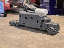 Ho Scale Peterbilt 379 Custom Sleeper Drop Axle Undecorated Kit 3d Printed