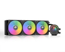 360 AIO ARGB CPU Liquid Cooler, 3X 120mm ARGB Fans, infinity mirror pump