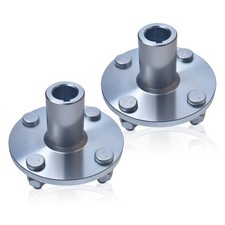 4" x 4" Go-Kart Live Axle Hub with 1" to 3/4" Step-Down for Quad ATV 2PCS 