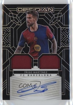 2024-25 Panini Obsidian Dual Jersey Ink /199 Inigo Martinez #DJ-IMZ Auto 1r1u