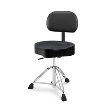 Pro Drum Stool with Backrest, Heavy Duty Hydraulic Drum Throne, Ergonomic Mem...