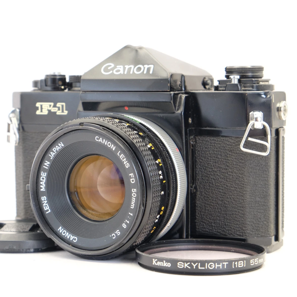 フィルムカメラ CANON F-1N + SIGMA21-35 + MOTOR DRIVE MF Canon F1 professional 35mm film camera with motor drive film