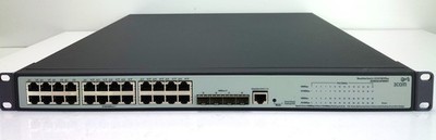 3COM 2928-PWR Plus Managed Gigabit Ethernet Switch PoE 170W 24x RJ-45 4x SFP GbE
