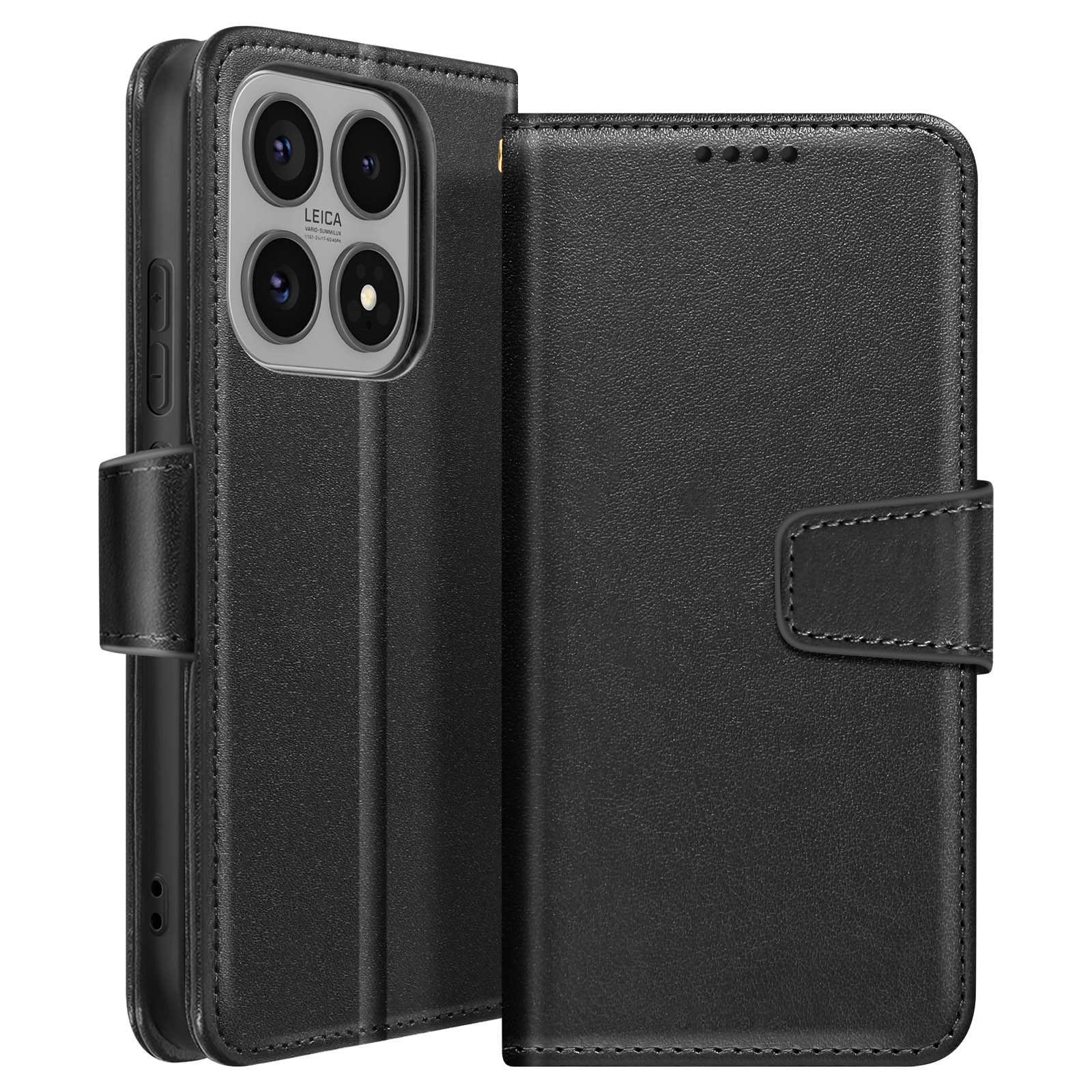 Étui portefeuille noir pour Xiaomi 17 housse clapet avec support Avizar
