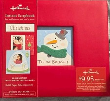 Hallmark Christmas Instant Scrapbook Album 12x12 Red Solid NEW